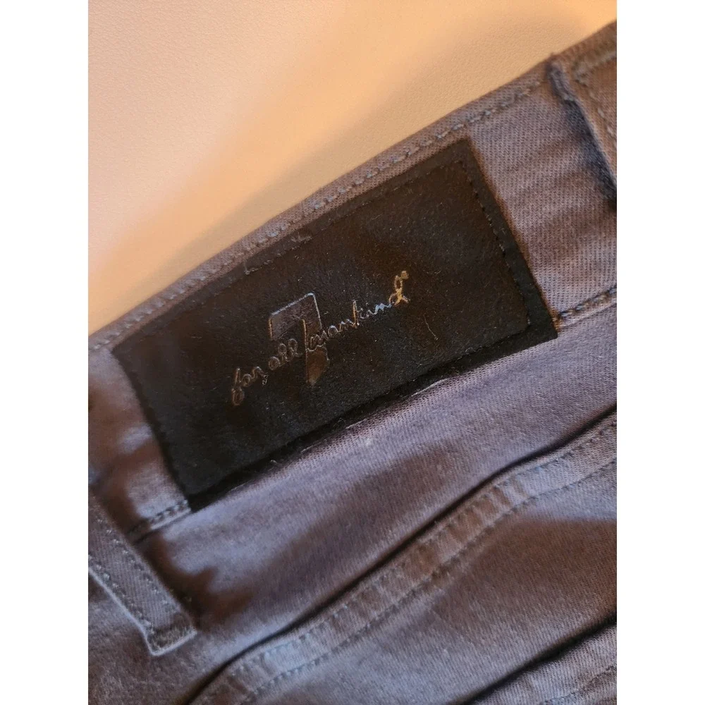 7 For All Mankind Slimmy Luxe Sport Pants Mens 40 Charcoal Grey AT511994AP